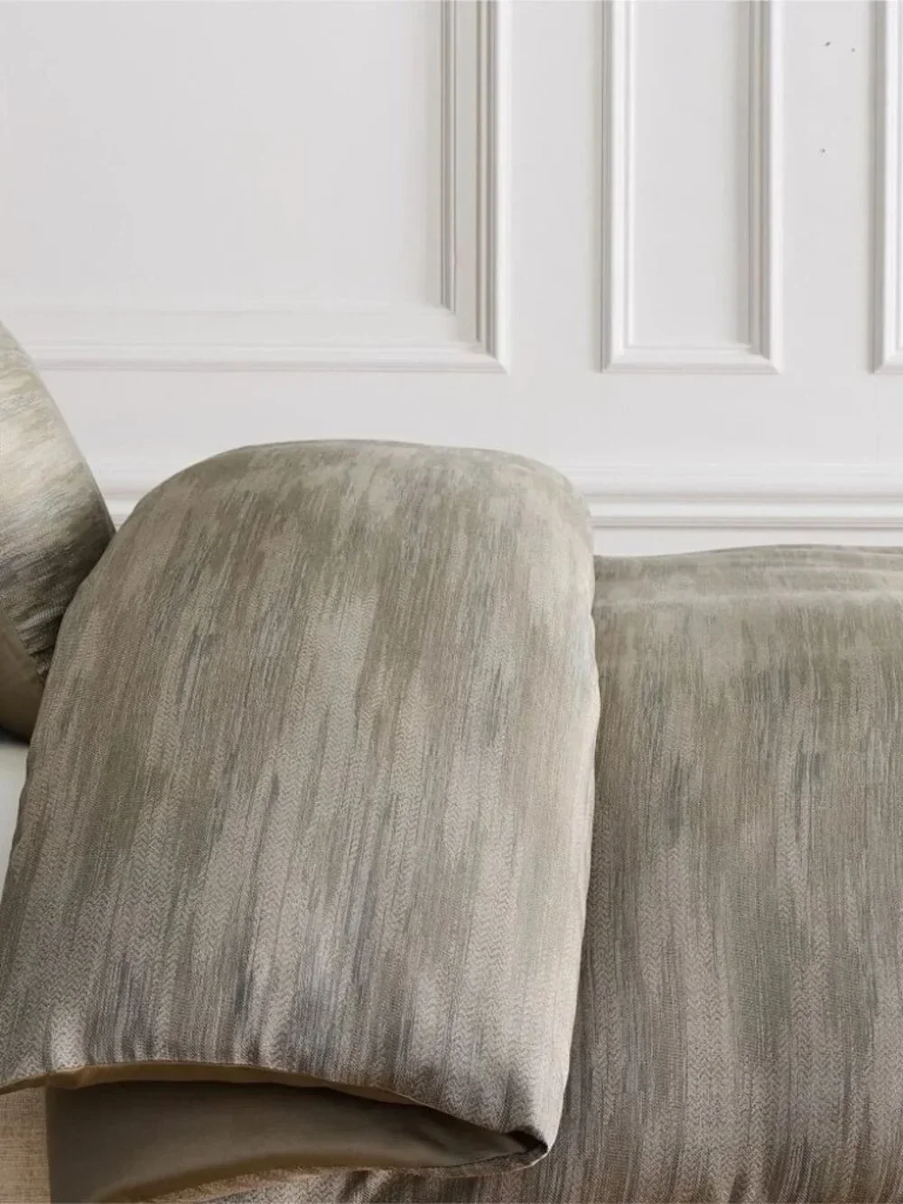 NWT West Elm‎ Silky TENCEL Striated Duvet Cover - Full/Queen